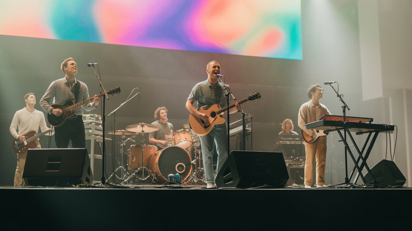 Sunday worship service at The Point Church near Tyler, Texas